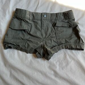 green cargo shorts